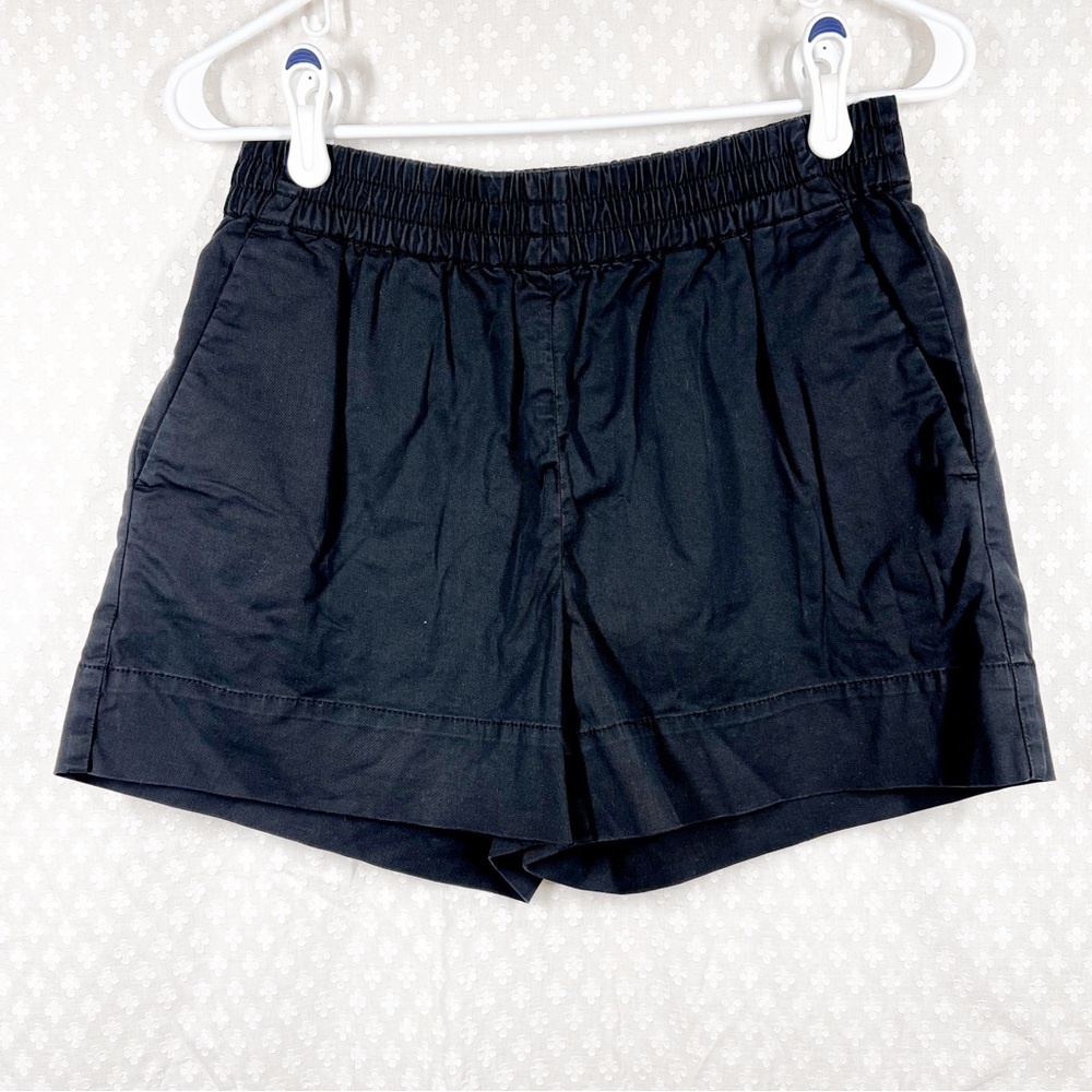 Everlane Black Pull On‎ High Rise Chino Shorts
